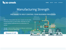 Tablet Screenshot of 20creek.com